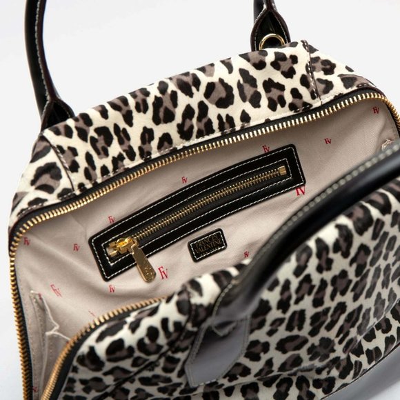 Frances Valentine Kate Spade Abby Tote Haircalf Snow Leopard MSRP $678 NEW - Picture 4 of 8